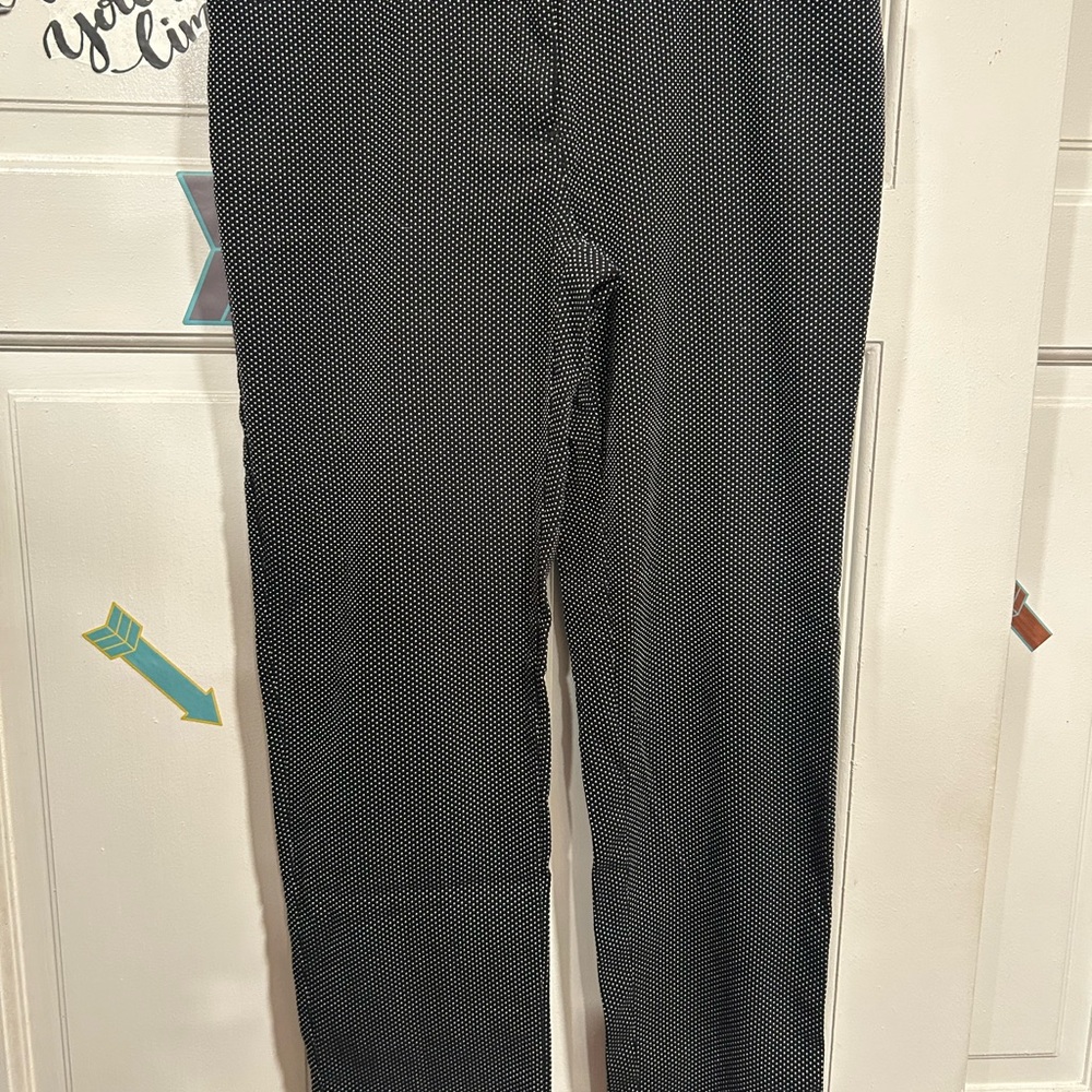 89th & Madison Black and White Cropped Pants
